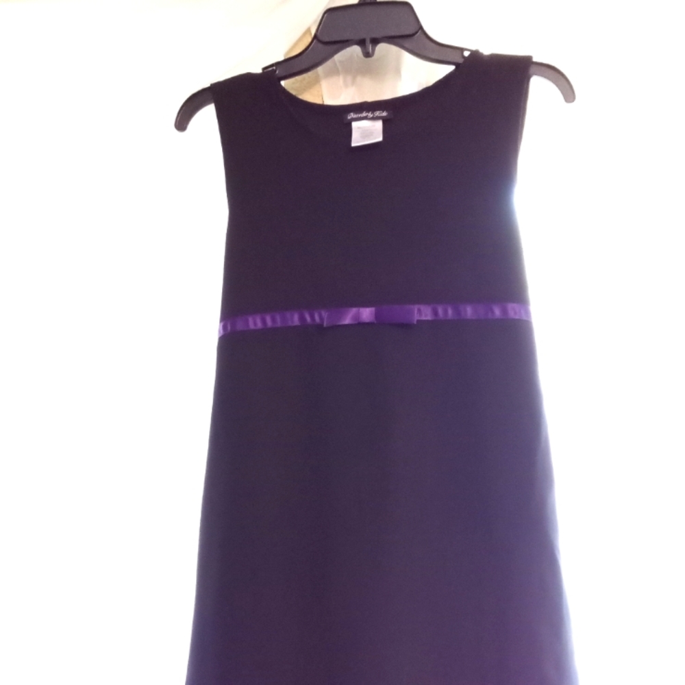 Girls Black Jersey Dress